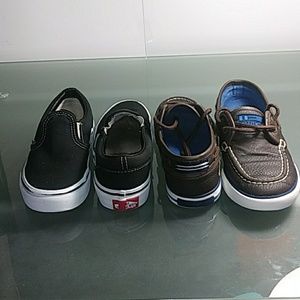 Two pairs of boys shoes size 1 youth